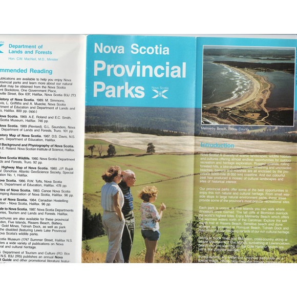 24 x 18 Foldable Nova Scotia Provincial Parks Department of Tourism Brochure Map - Picture 6 of 6